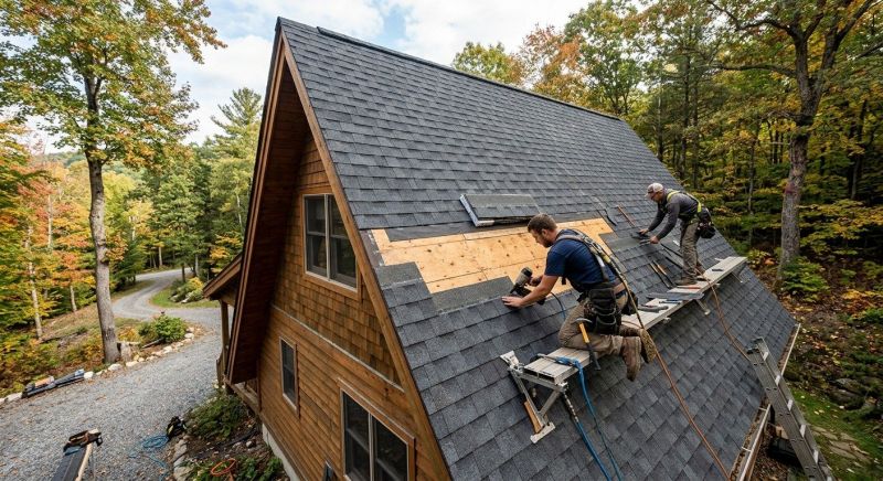 A Frame Roof Repair in Evergreen, CO