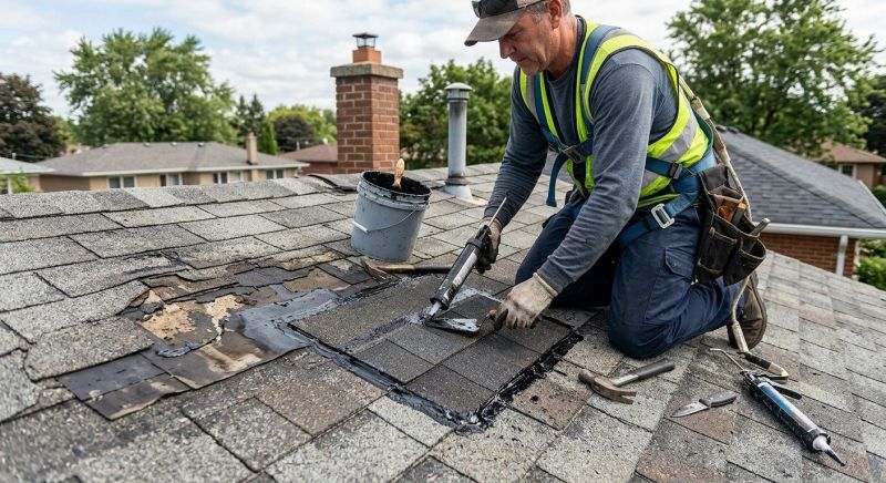 A Frame Roof Repair in Evergreen, CO