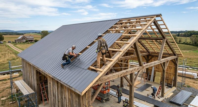 Barn Roof Construction in Evergreen, CO