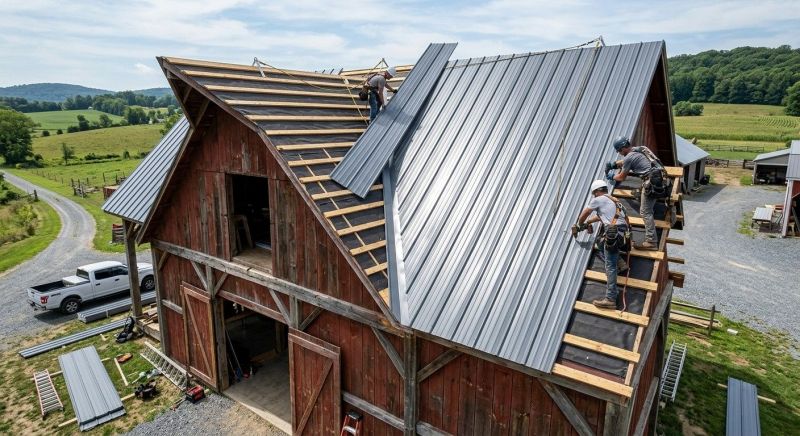 Barn Roof Installation in Evergreen, CO