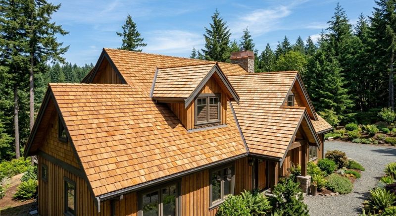 Cedar Roof Installation in Conifer, CO