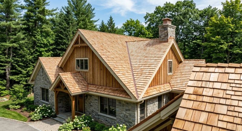 Cedar Shake Roof Construction in Conifer, CO