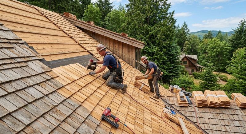 Cedar Shake Roof Construction in Evergreen, CO