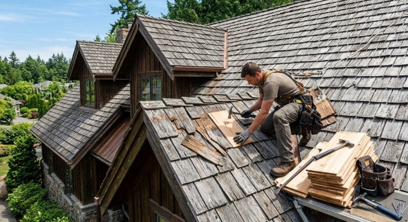 Cedar Shake Roof Repair in Golden, CO