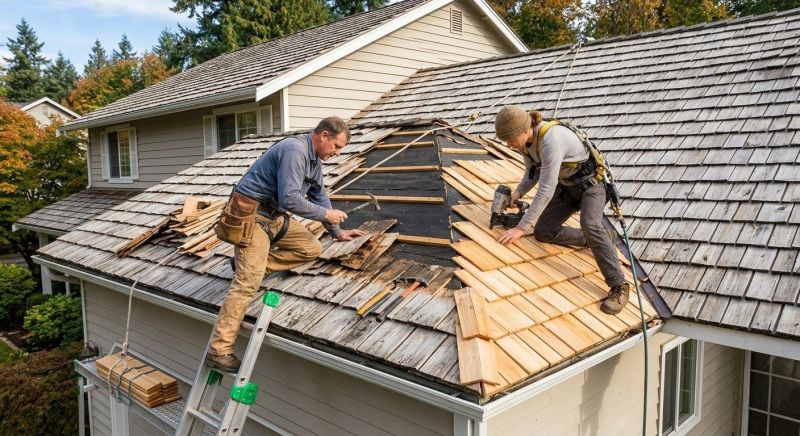 Cedar Shake Roof Repair in Littleton, CO