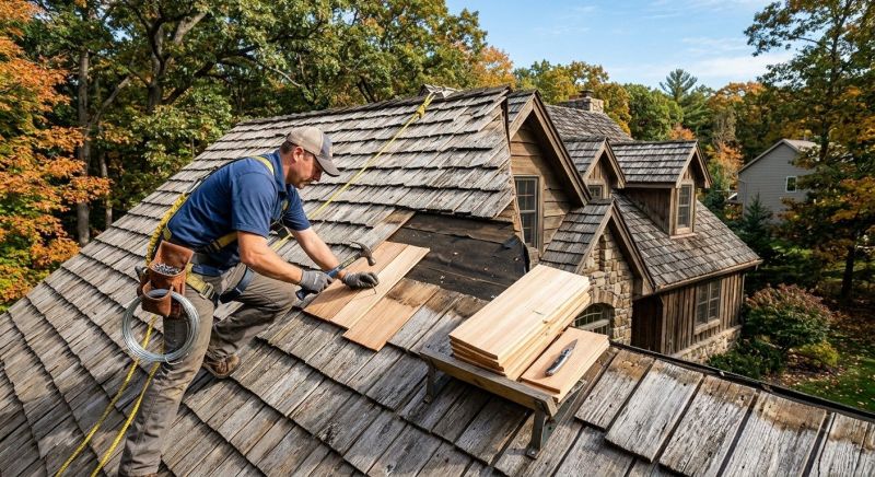 Cedar Shingles Repair in Jefferson County, CO