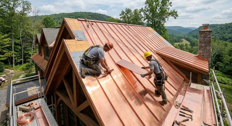 Copper Roof Installation in Evergreen, CO