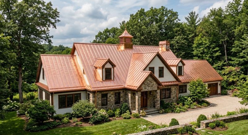 Copper Roof Replacement in Evergreen, CO