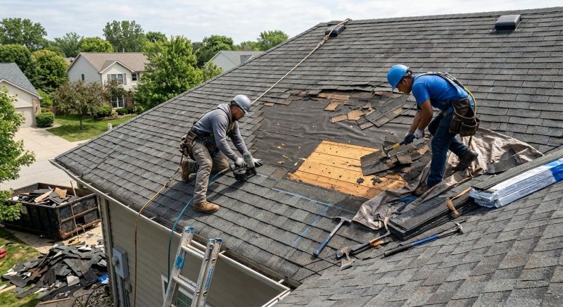 Damaged Roof Repair in Evergreen, CO