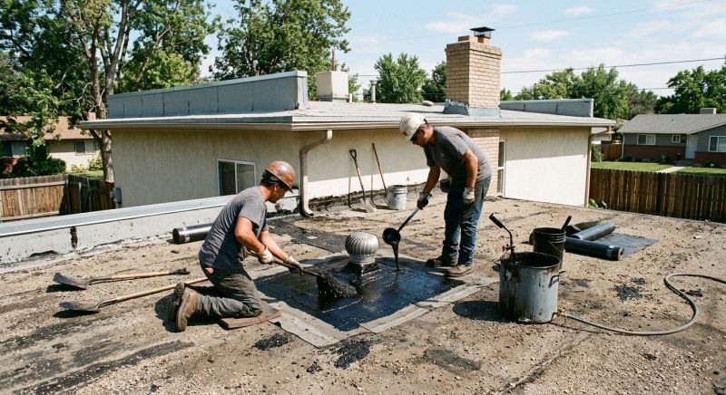 Flat Roof Tar Repair in Evergreen, CO