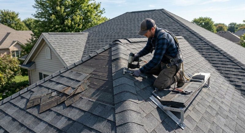 Hip Roof Shingle Repair in Evergreen, CO