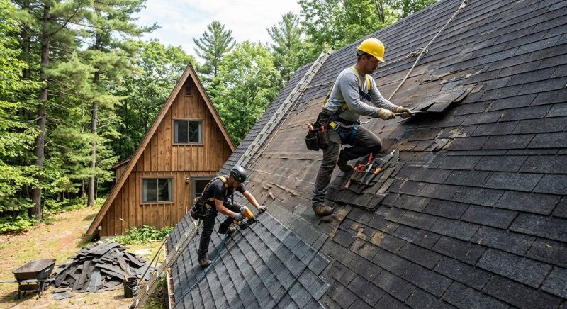 Hip Roof Shingle Replacement in Evergreen, CO
