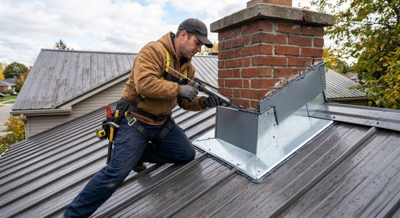 Metal Roof Flashing Repair in Evergreen, CO