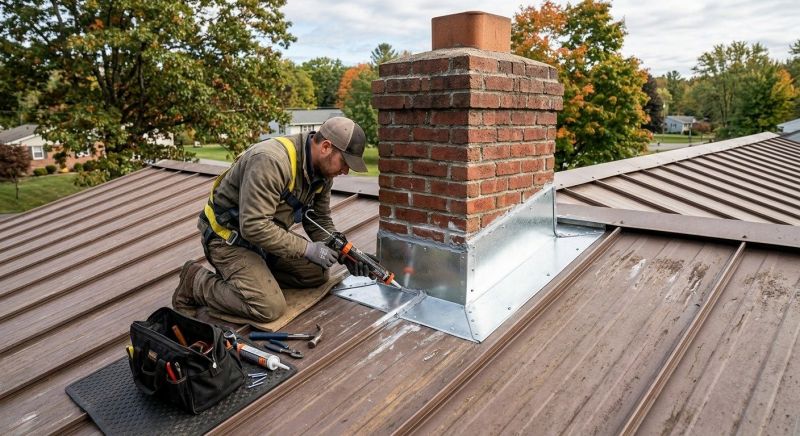 Metal Roof Flashing Repair in Evergreen, CO