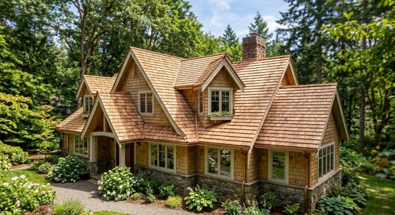 Natural Wood Roof Installation in Evergreen, CO