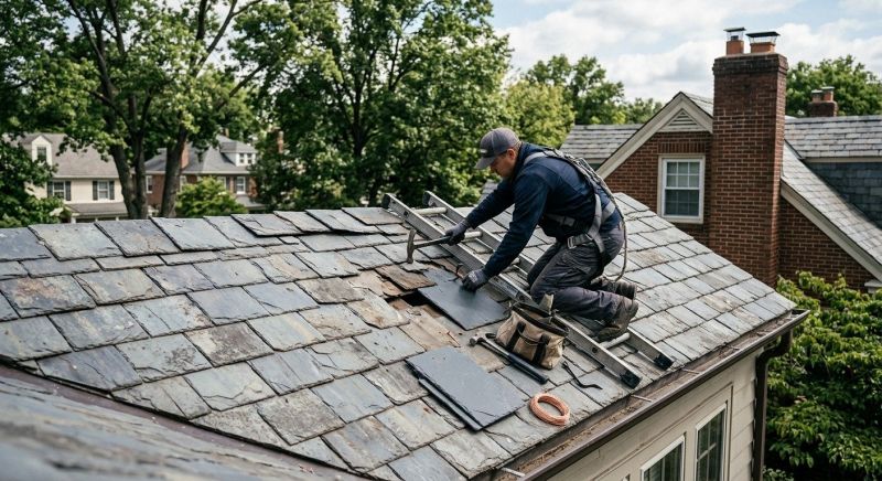 Slate Shingle Replacement in Evergreen, CO
