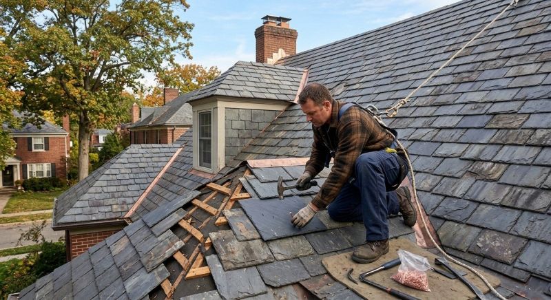 Slate Shingles Repair in Jefferson County, CO