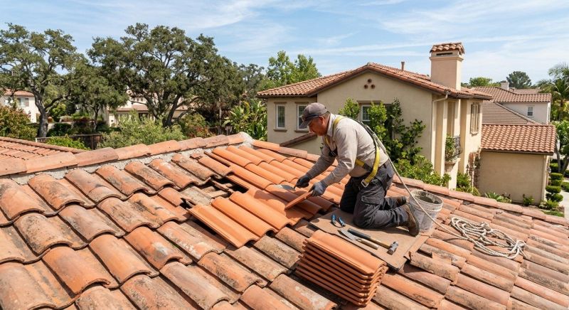 Spanish Tile Roof Repair in Evergreen, CO