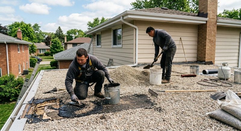 Tar And Gravel Roof Repair in Bailey, CO