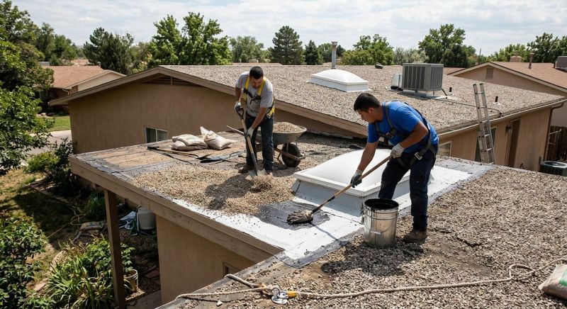Tar And Gravel Roof Repair in Denver County, CO