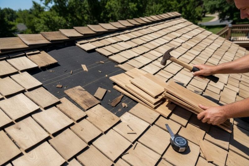 Wood Shake Roof Repair in Clear Creek County, CO