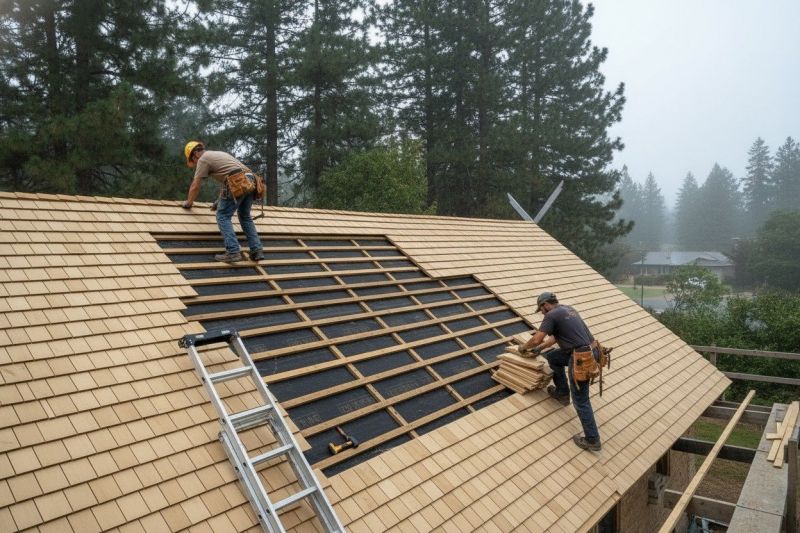 Wood Shake Roof Repair in Jefferson County, CO