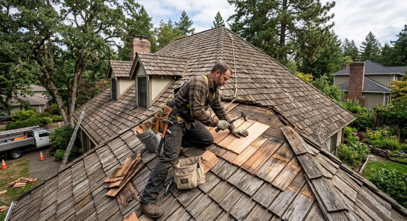 Wood Shake Roof Repair in Evergreen, CO