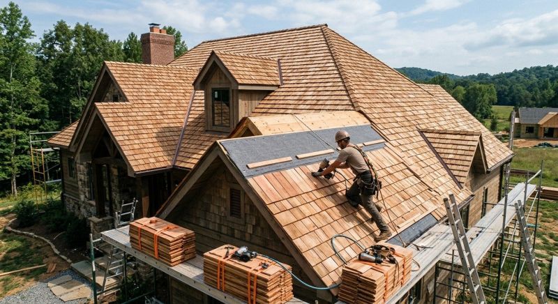 Wooden Roof Installation in Evergreen, CO